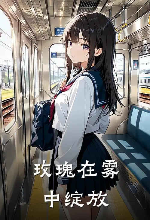 玫瑰在雾中绽放